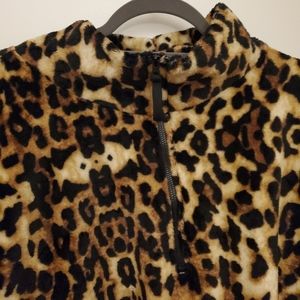 love + joy Sweaters - Jr Fleece leopard print love + joy Sweaters - Jr Fleece leopard print